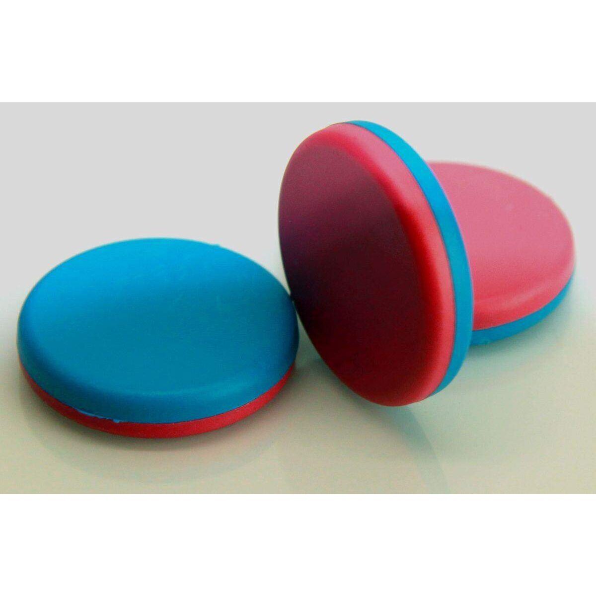 Wissner RE-Plastic® Wendeplättchen, 50 Zählchips in rot/blau, Durchmesser 2,5 cm und 0,5 cm stark