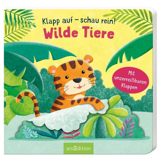 ars Edition Klapp auf - schau rein: Wilde Tiere