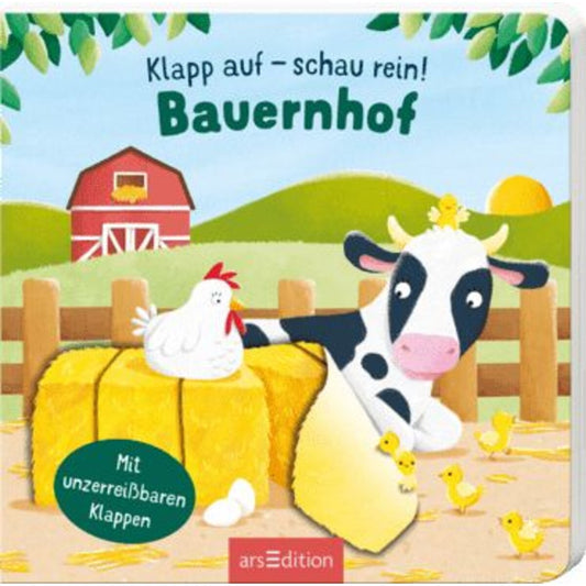 ars Edition Klapp auf – schau rein: Bauernhof