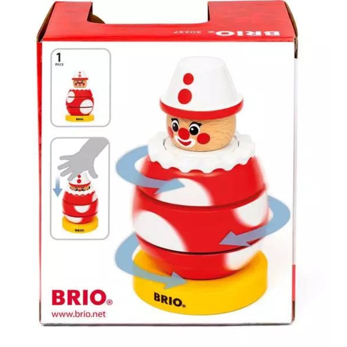 BRIO Drück- & Dreh-Clown