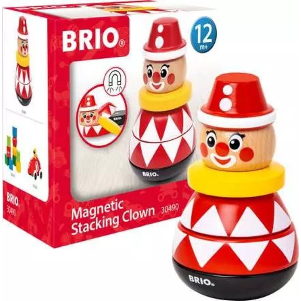 BRIO Magnetischer Stapelclown