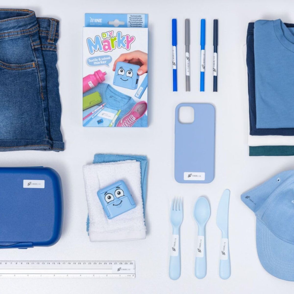 COLOP MARKY Markier-Set, pastell blau