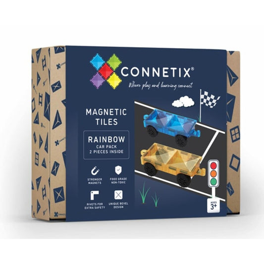 Connetix Regenbogen-Autopaket, 2 Teile