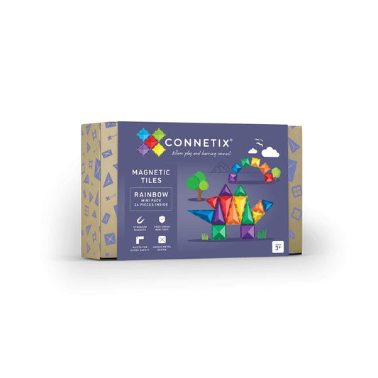 Connetix Regenbogen Mini Pack, 24 Teile