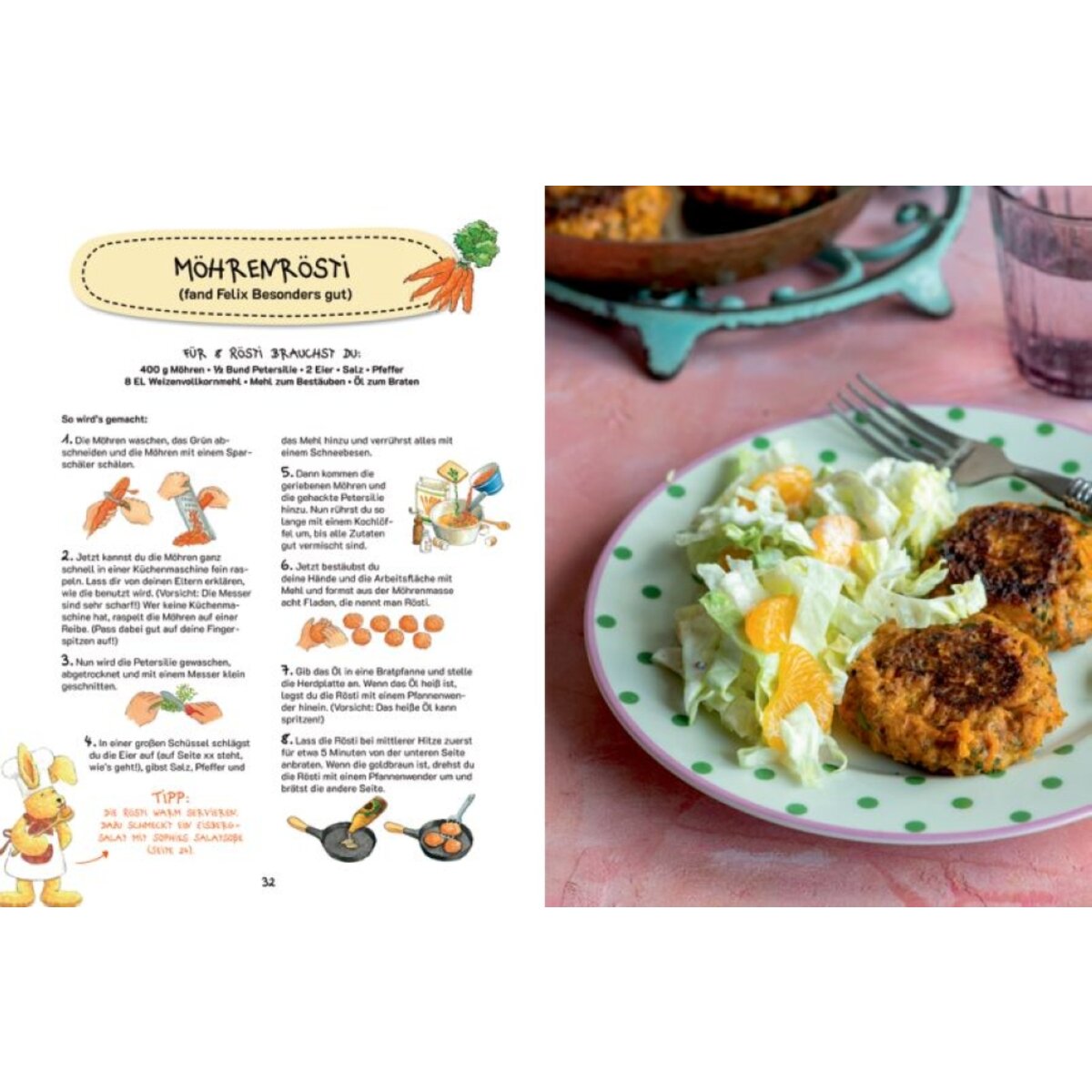 Coppenrath Verlag Felix - Das Koch- und Backbuch - mit über 90 Rezepten aus der ganzen  Welt
