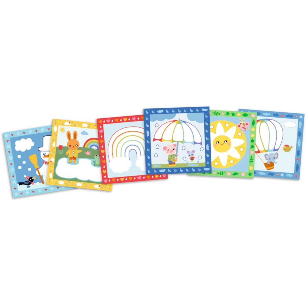 Coppenrath Verlag Mein 1. Bastelset: Knüddelbilder Regenbogen (Mini-Künstler)