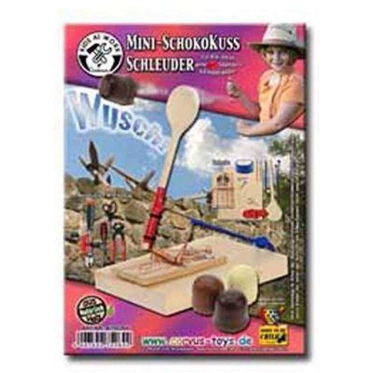 Corvus Mini-Schokokuss, Schleuder-Bausatz