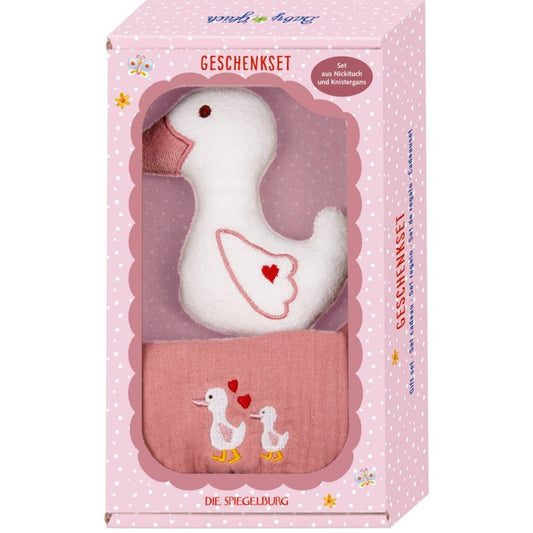 Die Spiegelburg Geschenkset Gans, rosa - BabyGlück