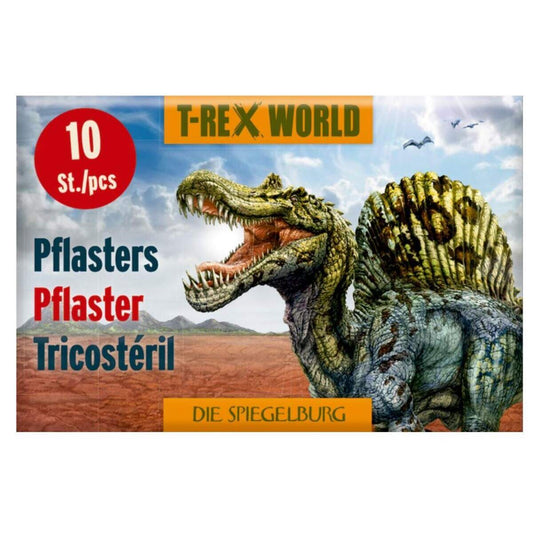 Die Spiegelburg Pflasterstrips T-Rex World, 1 Packung mit 10 Pflastern