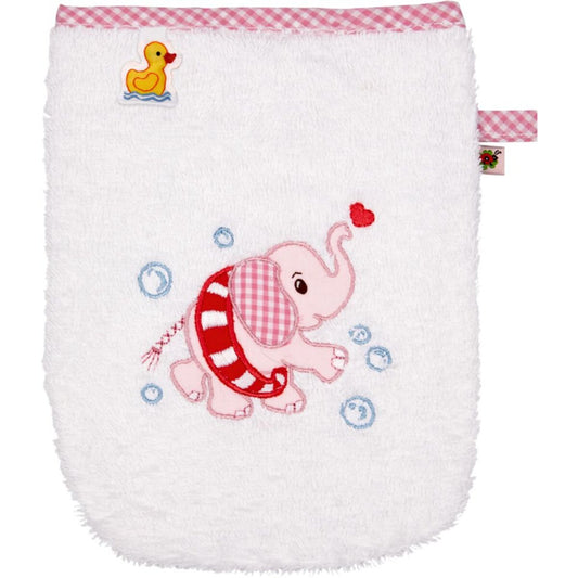Die Spiegelburg Waschhandschuh Elefant, rosa - BabyGlück