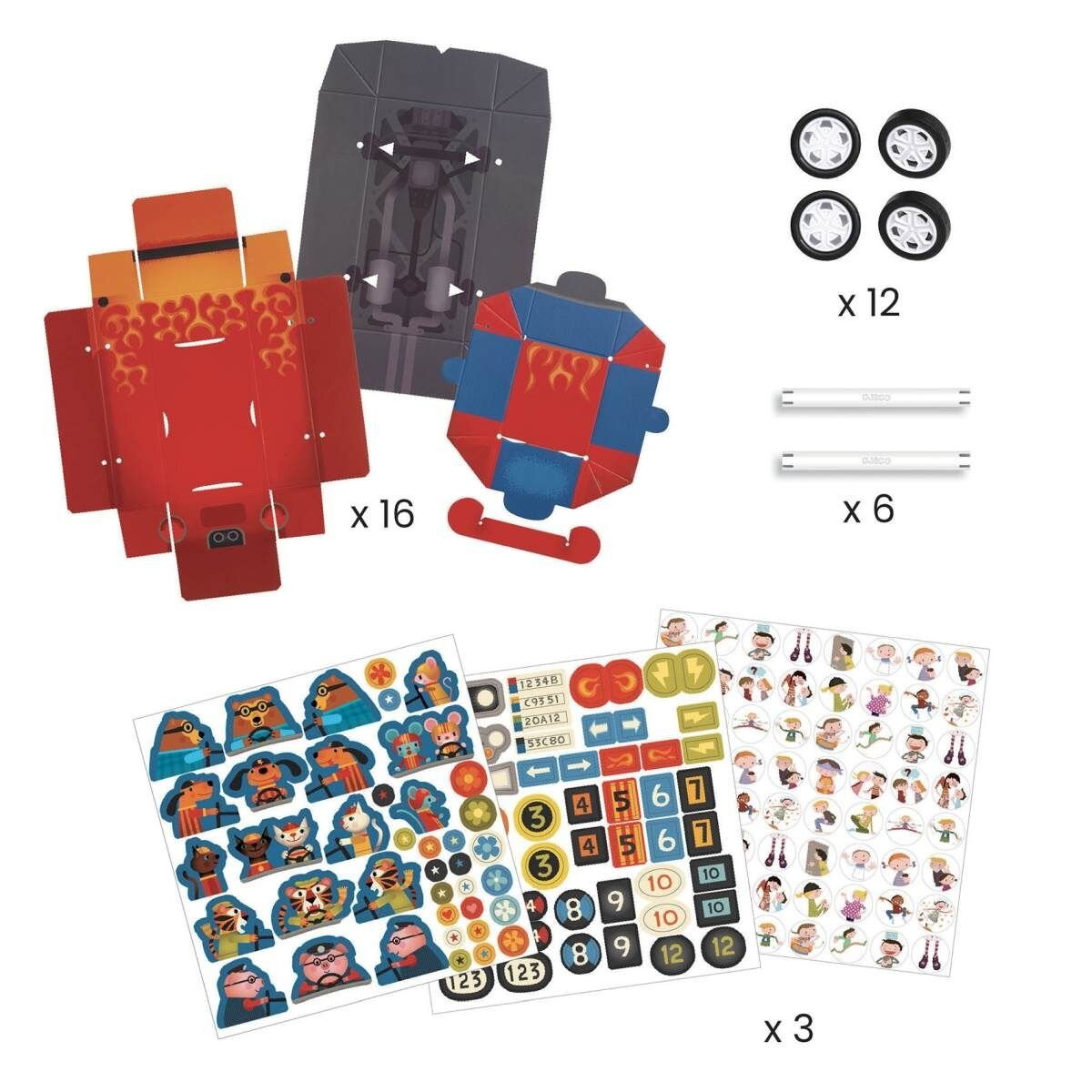 Djeco DIY: Rennautos Grand Prix