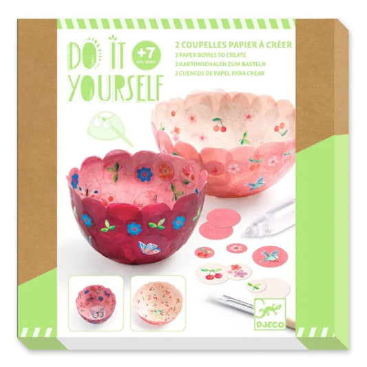 Djeco DIY: Schalen basteln, rosa