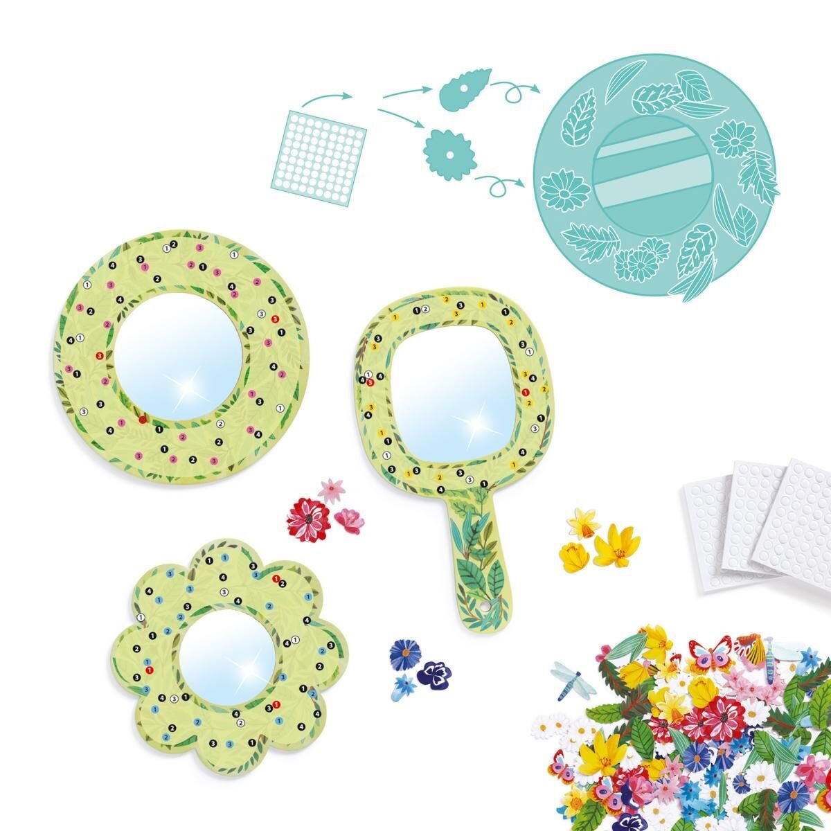 Djeco DIY: Spiegel Blumen