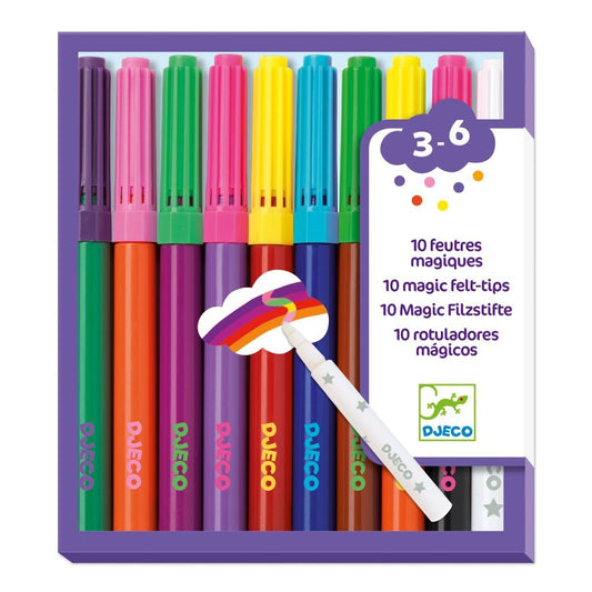 Djeco Farben: 10 magische Filzstifte