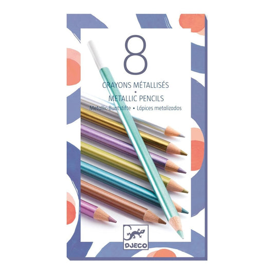 Djeco Farben: 8 Metallische Stifte
