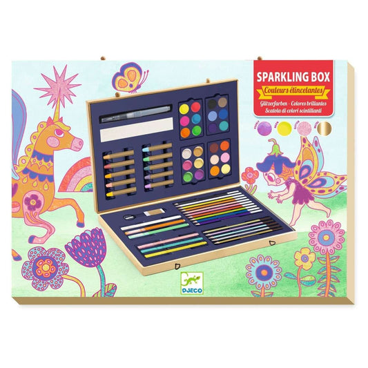 Djeco Farben: Große Farbenbox Glitzer