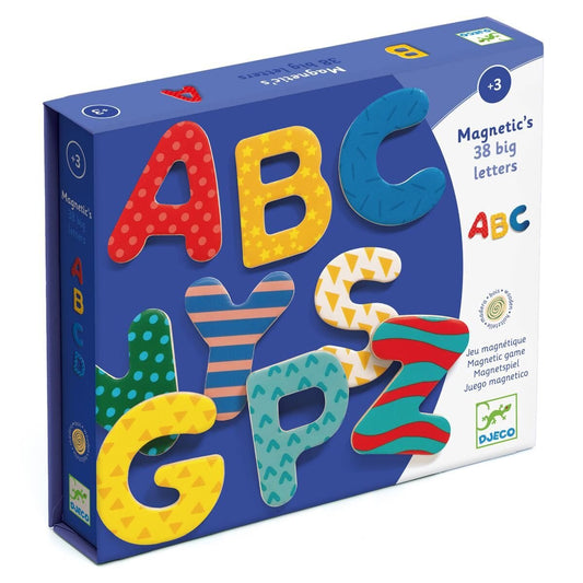 Djeco Holz Magnete: 38 big letters