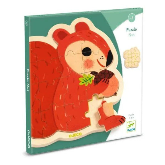 Djeco Holzpuzzle: Eichhörnchen, 16 Teile