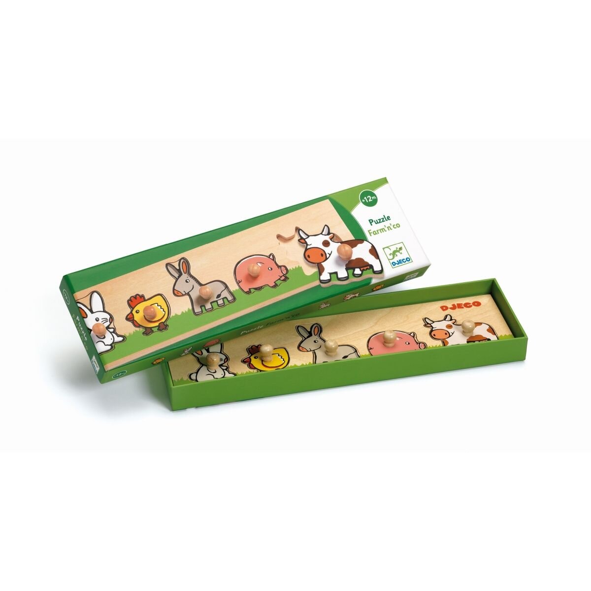 Djeco Holzpuzzle: Farm'n'co