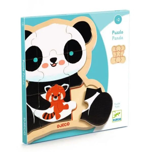 Djeco Holzpuzzle: Panda, 9 Teile