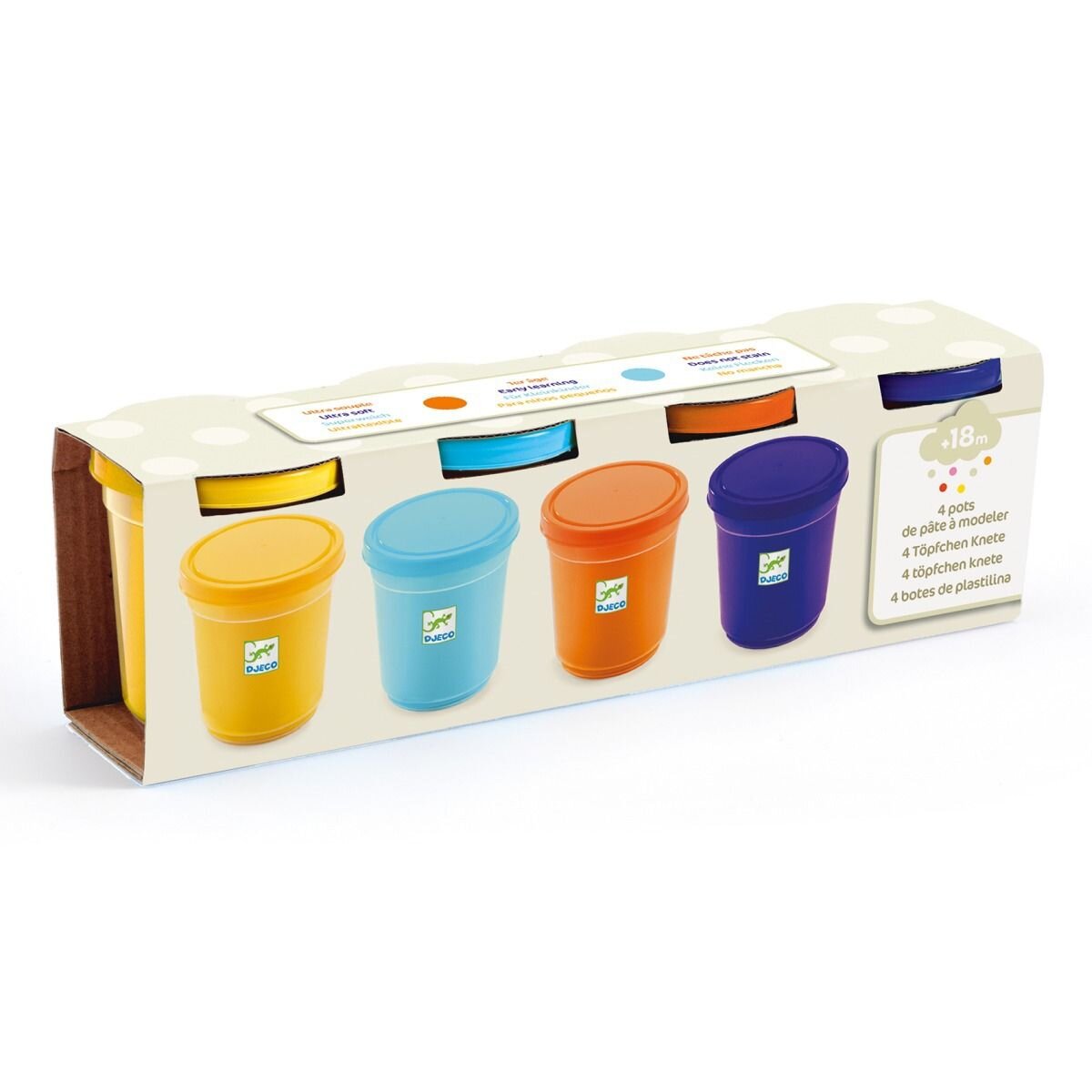 Djeco Knete: 4 Dosen  Natur