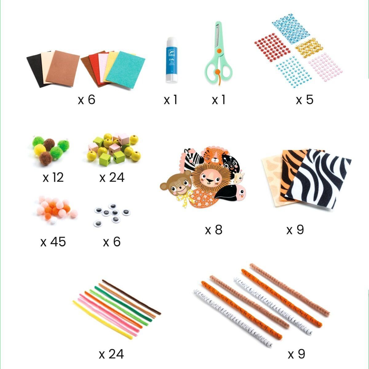 Djeco Kreativbox Dschungeltiere