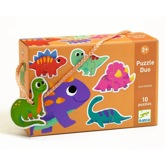 Djeco Lernspiel: Puzzle duo: Dinos