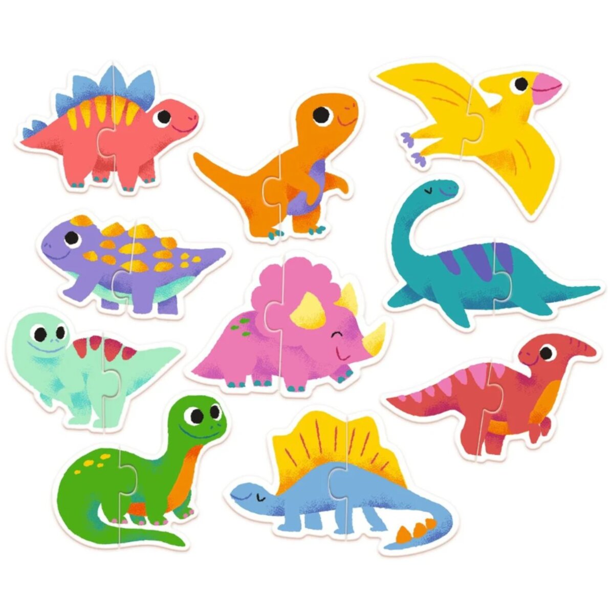 Djeco Lernspiel: Puzzle duo: Dinos