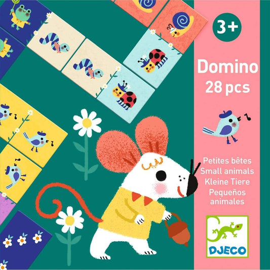 Djeco Lernspiele: Domino Kleine Tiere