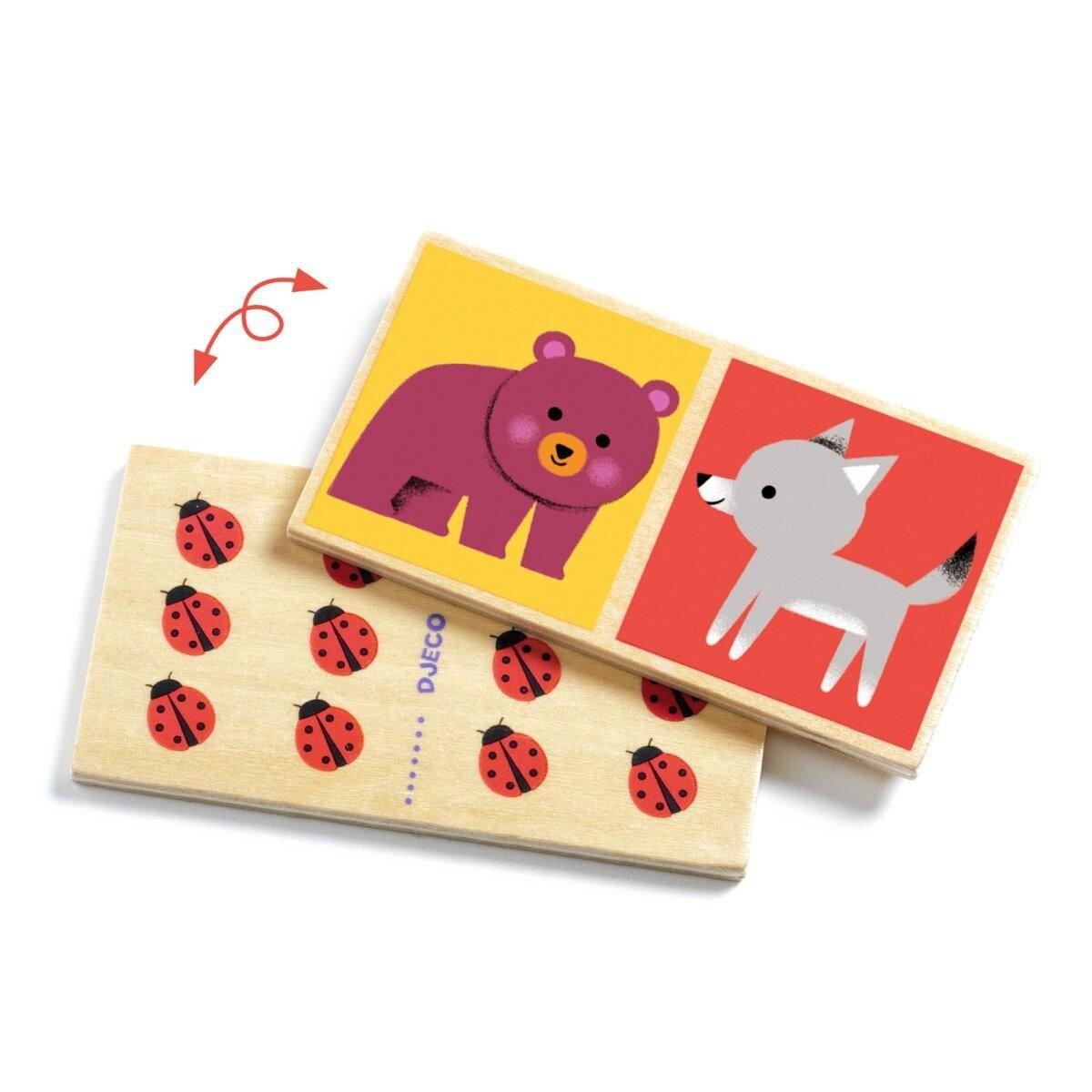 Djeco Lernspiele: Domino Wood