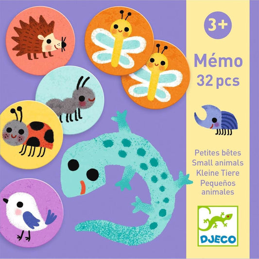 Djeco Lernspiele: Memo Kleine Tiere