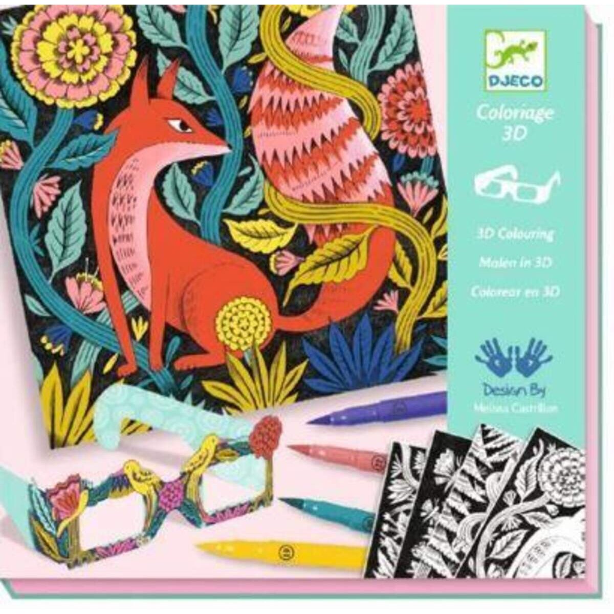 Djeco Filzstifte Fantasy forest 3D