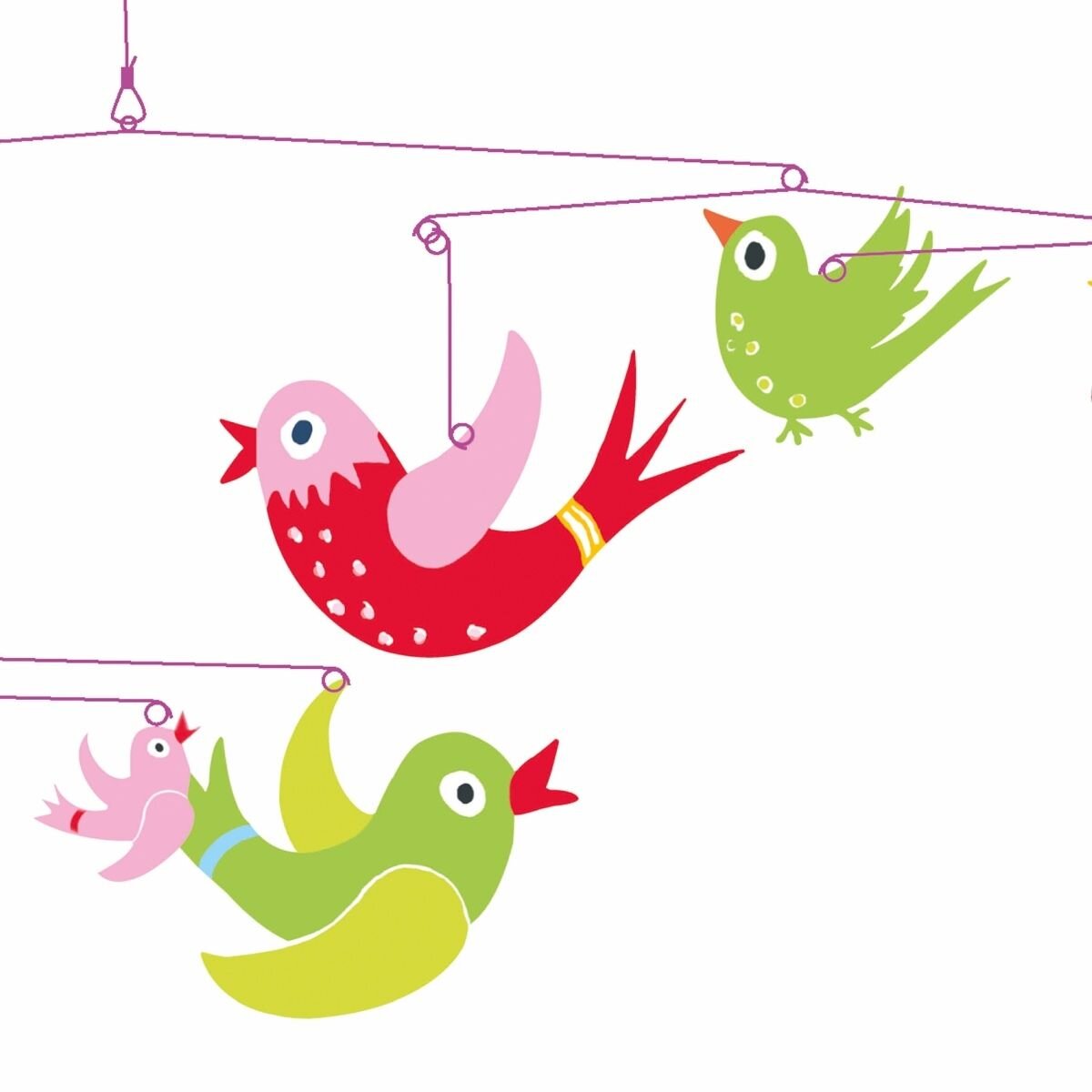 Djeco Polypro Mobile: Bunte Welten