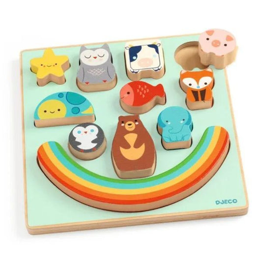 Djeco Puzzle: 2in1 Balance Rainbow