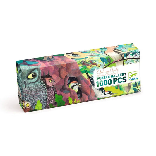 Djeco Puzzle Gallerie: Owls and birds, 1000 Teile