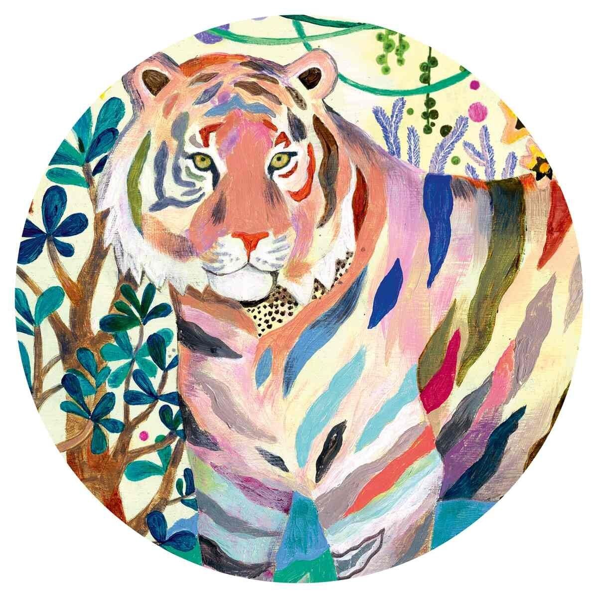 Djeco Puzzle Gallerie: Rainbow Tigers, 1000 Teile