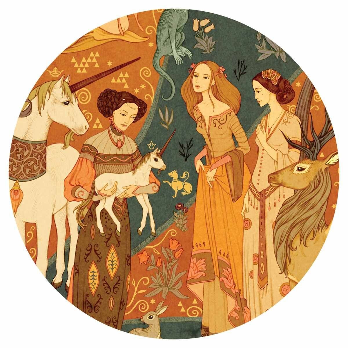 Djeco Puzzle Gallerie: Unicorn Garden, 500 Teile