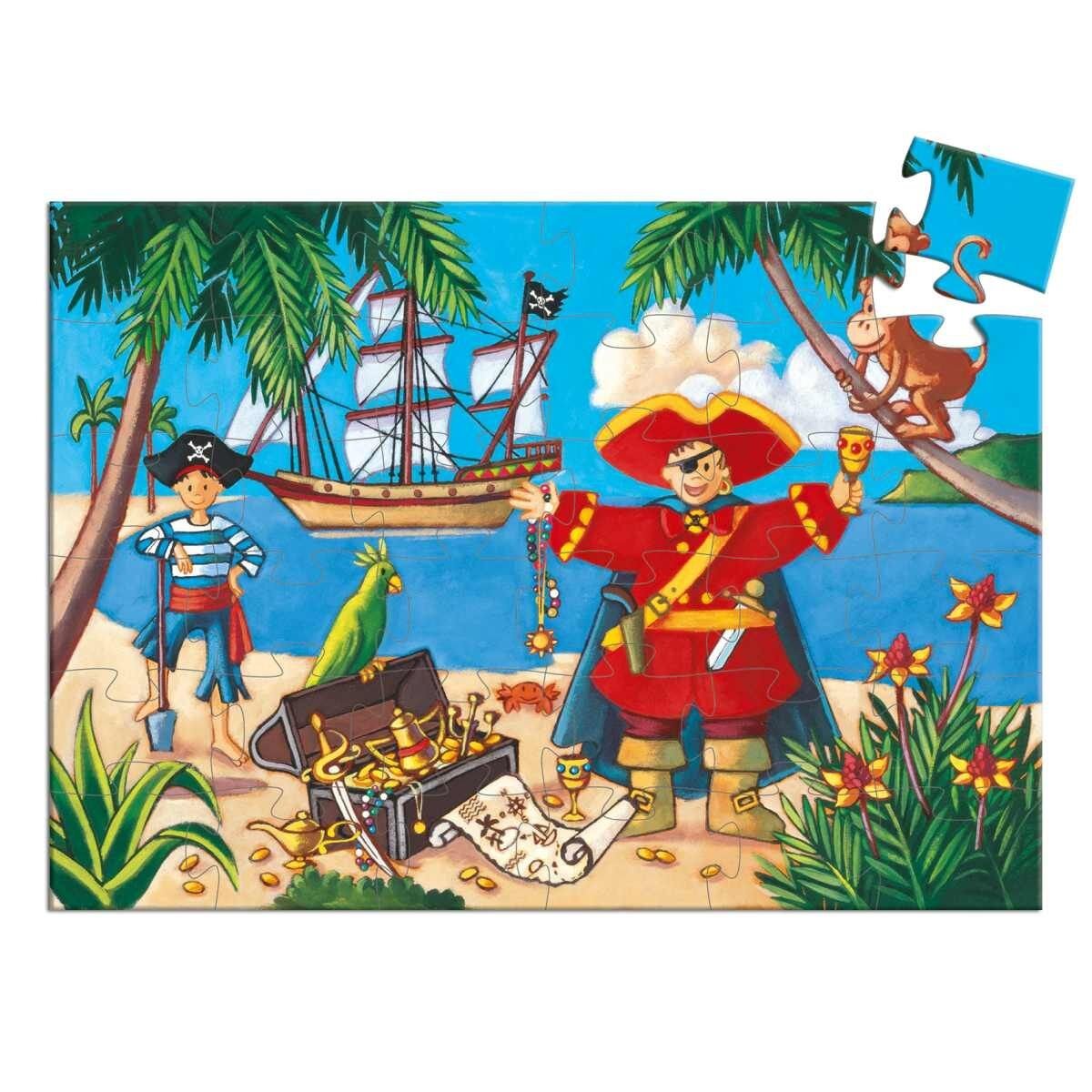 Djeco Puzzle: Pirat, 36 Teile