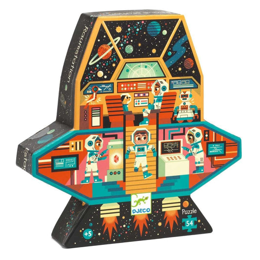 Djeco Puzzle: Raumstation, 54 Teile