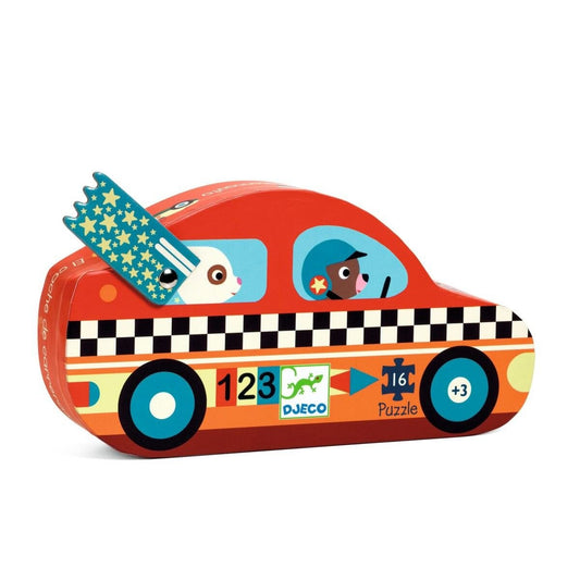 Djeco Puzzle: Rennauto, 16 Teile
