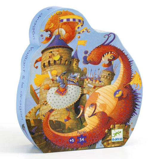 Djeco Puzzle: Vaillant und der Drache, 54 Teile