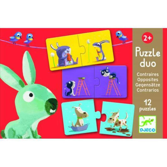 Djeco Lernspiel: Puzzle duo: Gegenteile