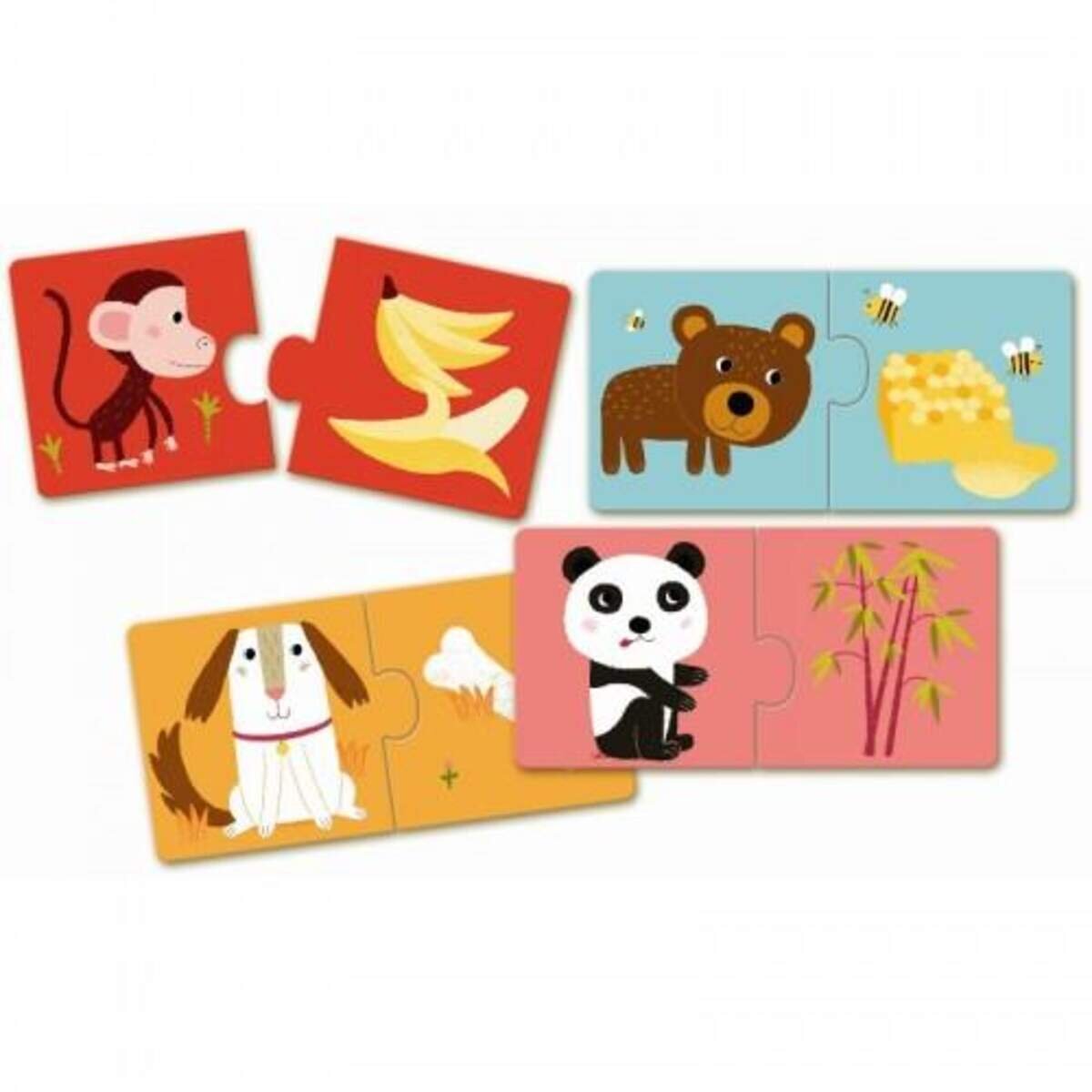 Djeco Lernspiel: Puzzle duo: Was esse ich ?