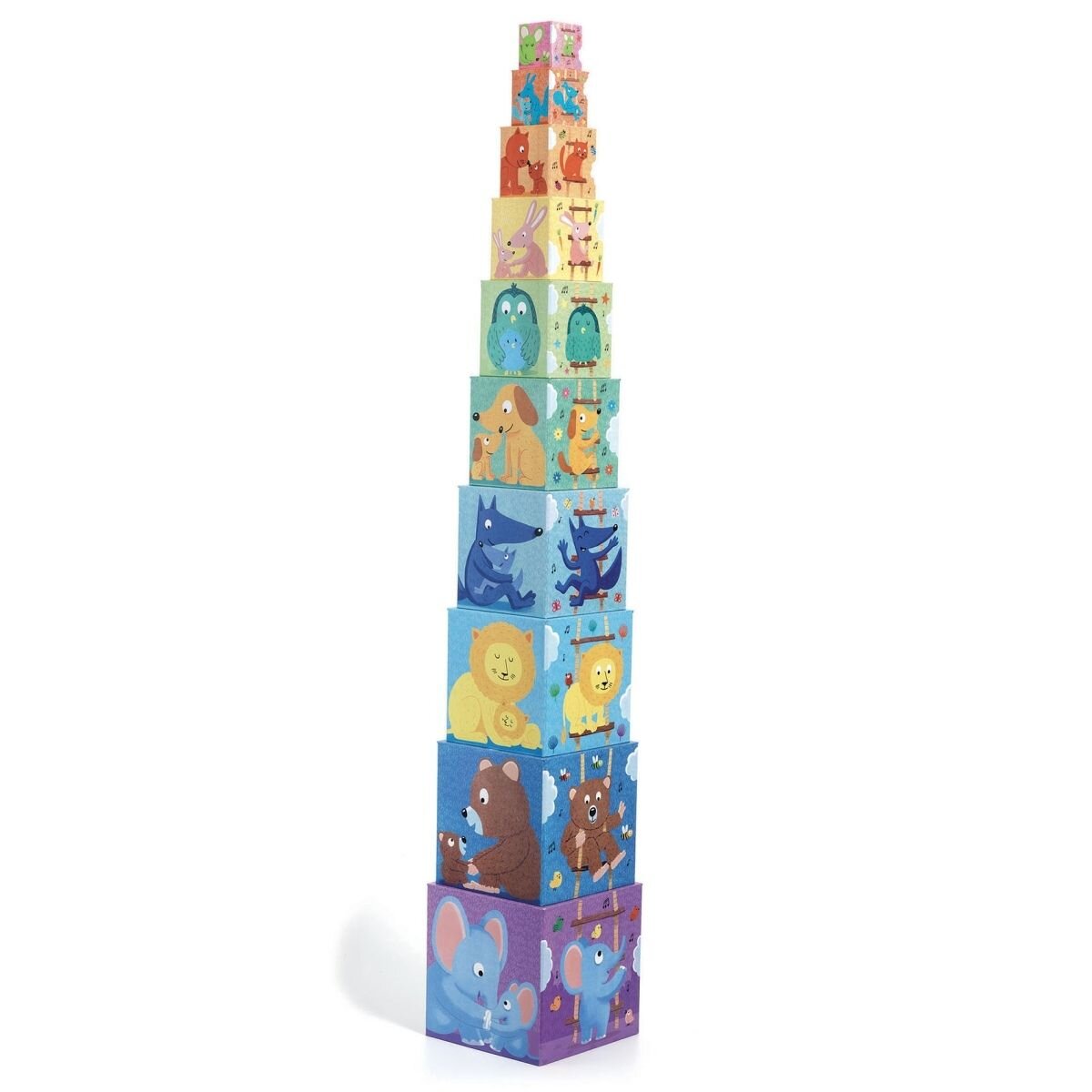 Djeco Stapelturm: Regenbogen