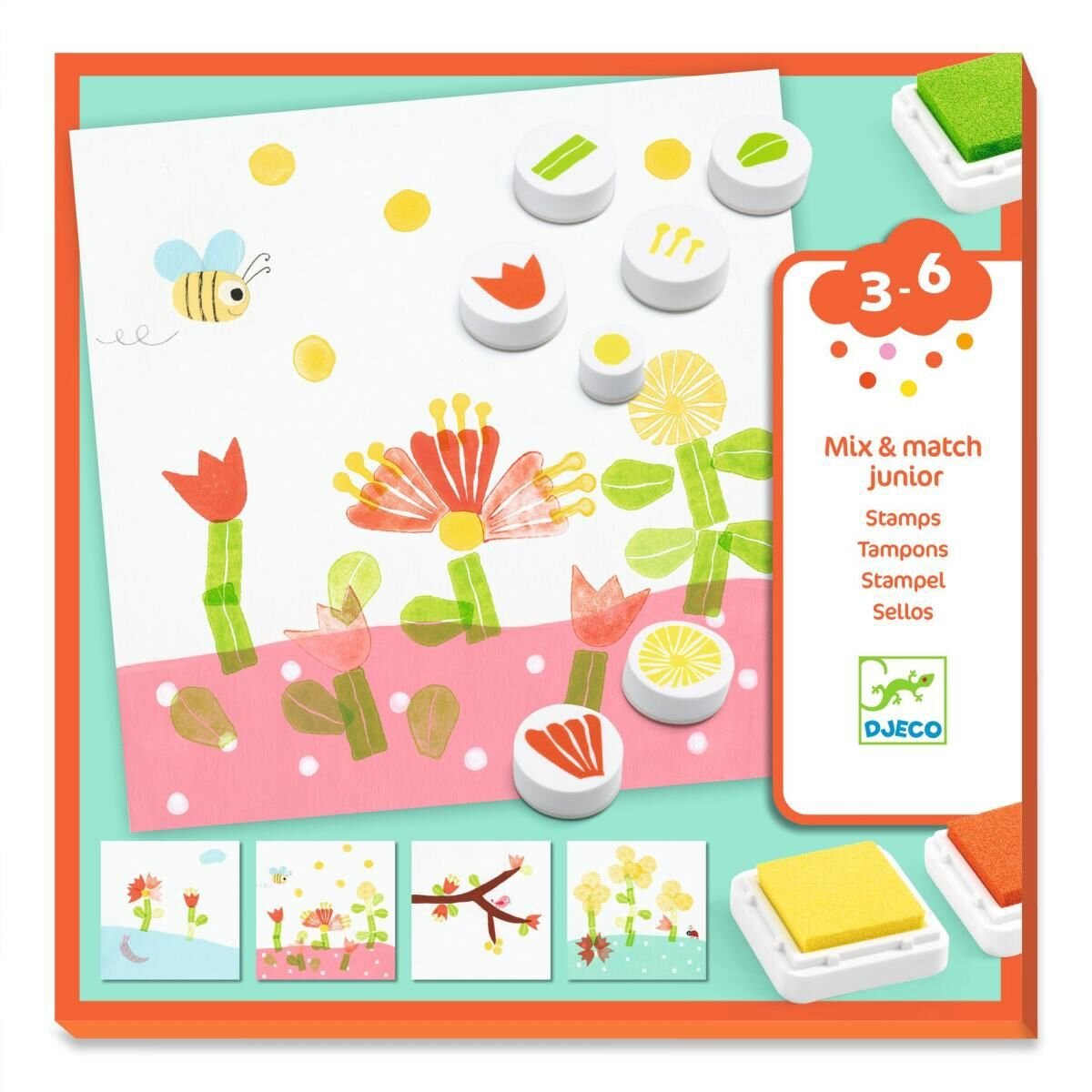 Djeco Stempel: Mit Blumen