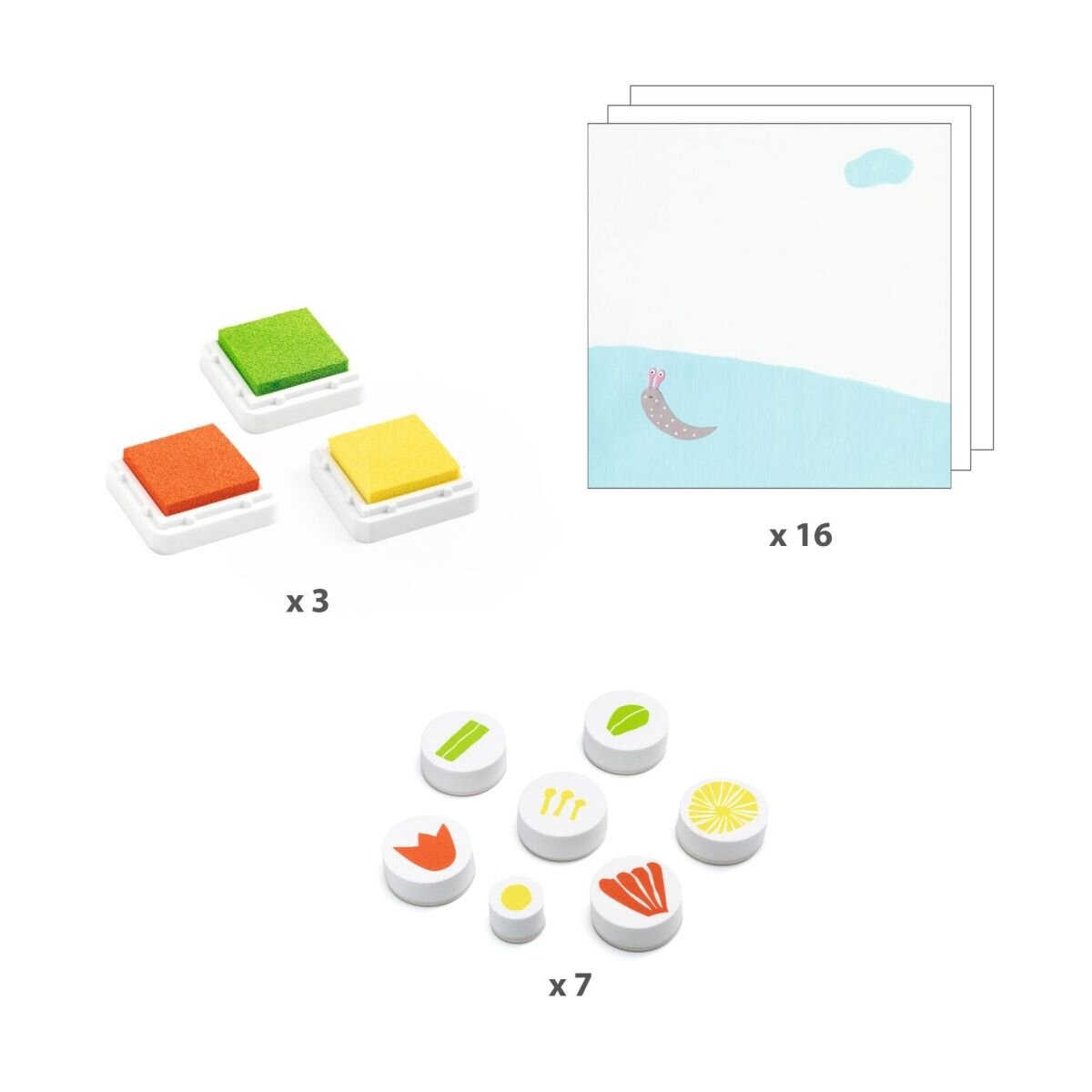 Djeco Stempel: Mit Blumen