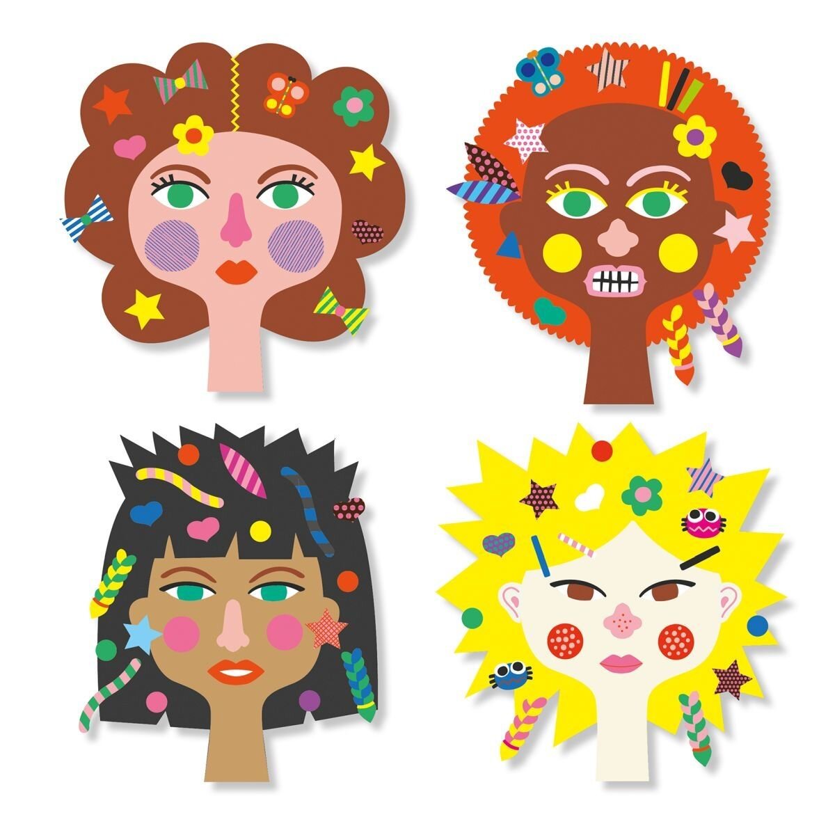 Djeco Sticker: Frisuren