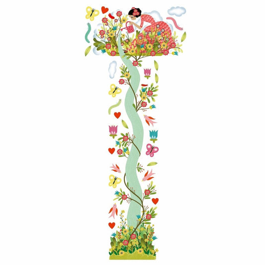 Djeco Wandsticker Messlatte: Gartenfreude