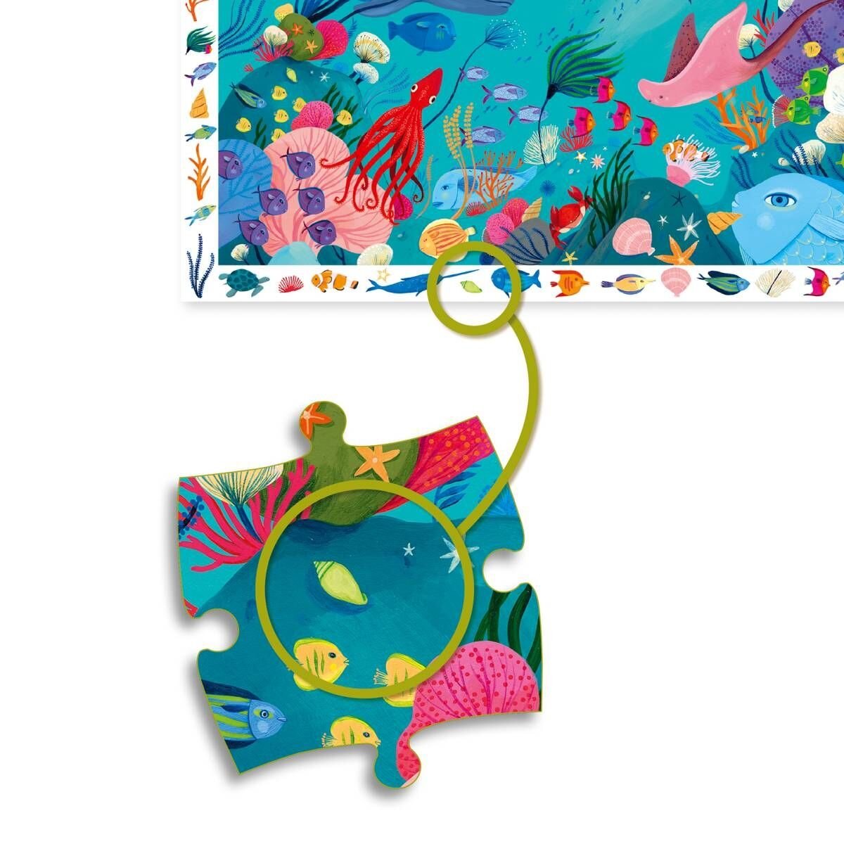 Djeco Wimmelpuzzle: Das Meer, 54 Teile