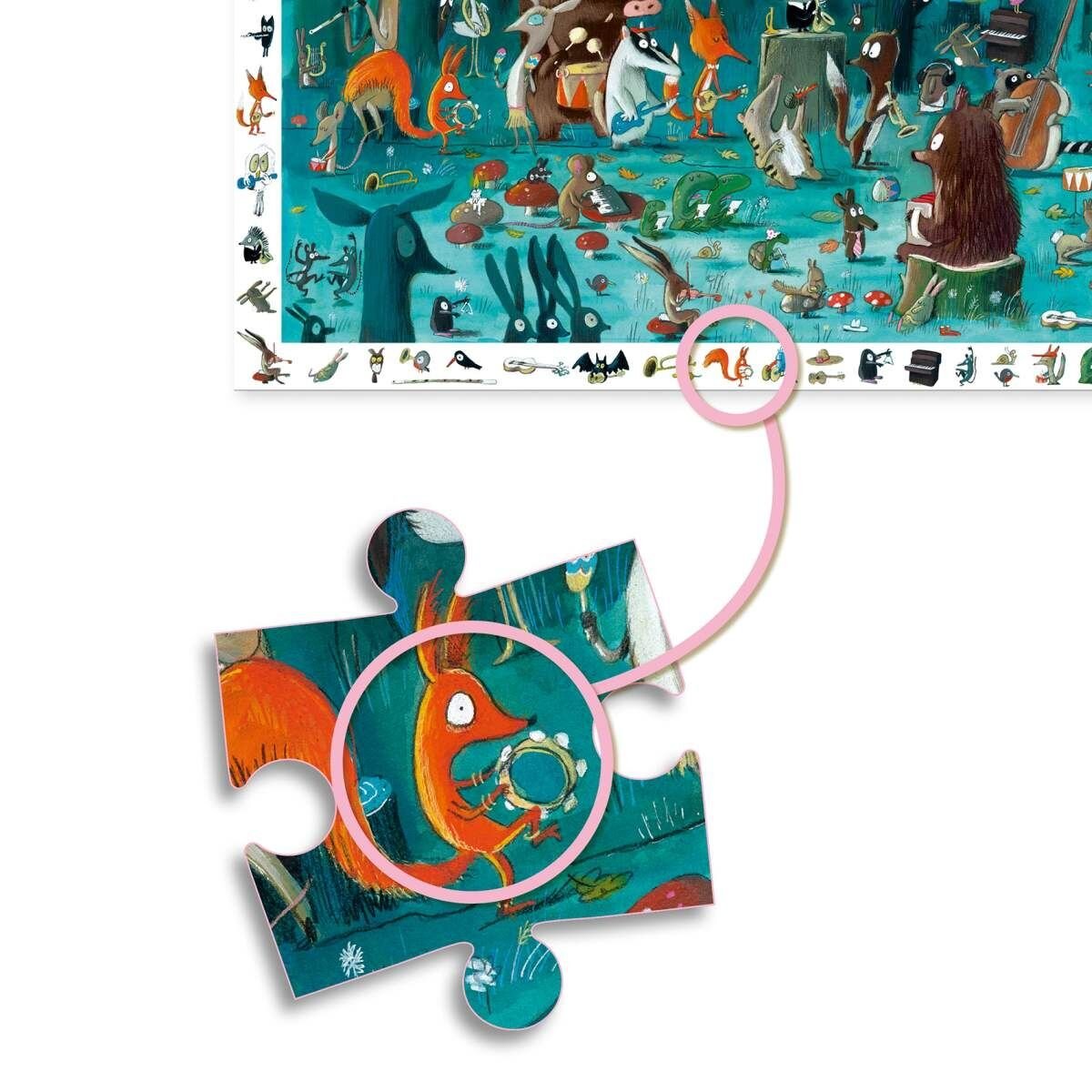 Djeco Wimmelpuzzle: Das Orchester, 35 Teile
